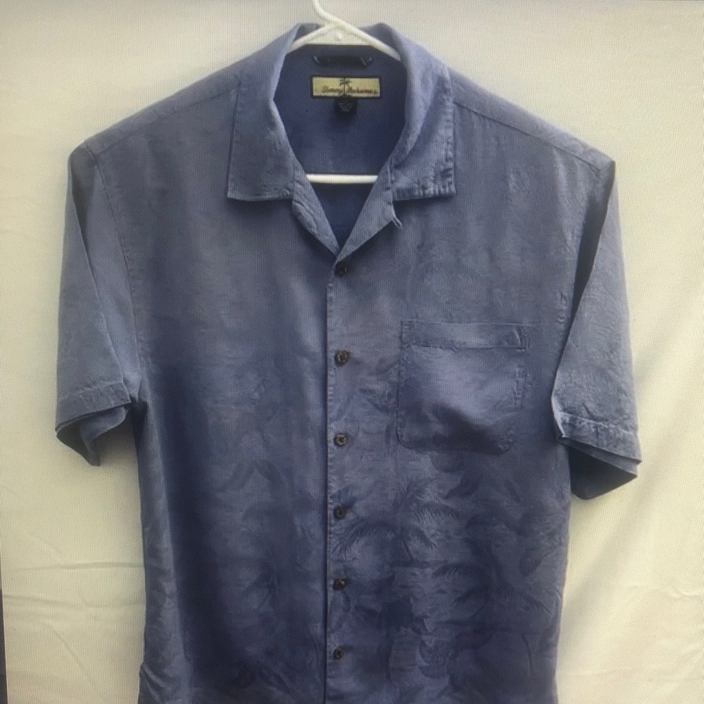 Men's Blue Short Sleeve Shirt